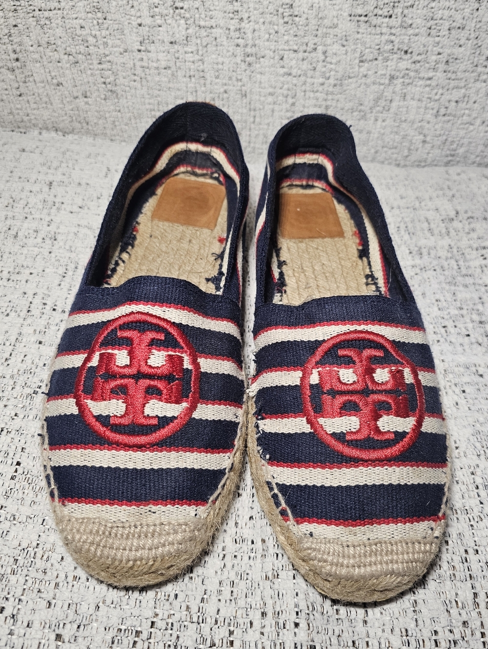 Tory Burch Ines Fil Coupé Striped Espadrilles Size 9 (Fits like 8)